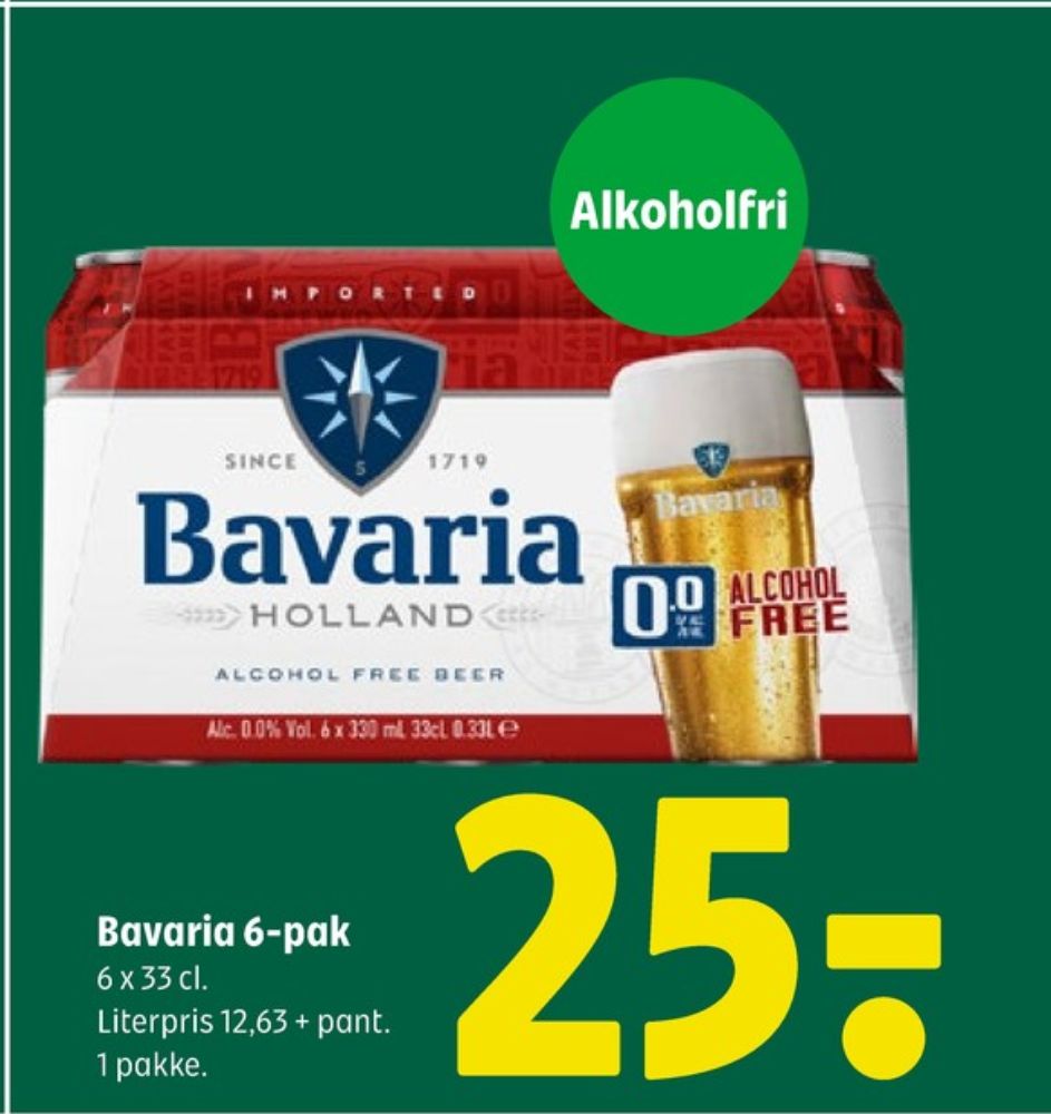 Bavaria, Øl - Alkoholfri 6 pk.