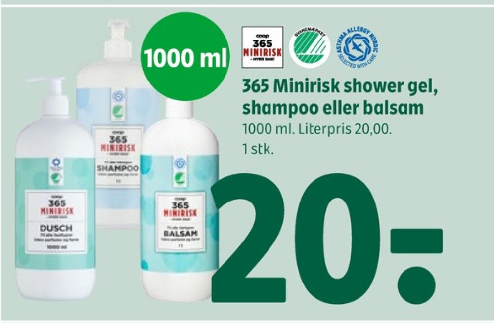 Coop 365 Minirisk, Balsam