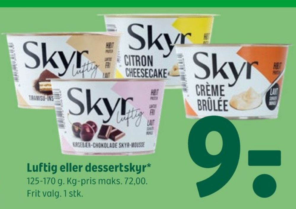 Dybbækdal, Skyr luftig Kirsebær Chokolade Mousse