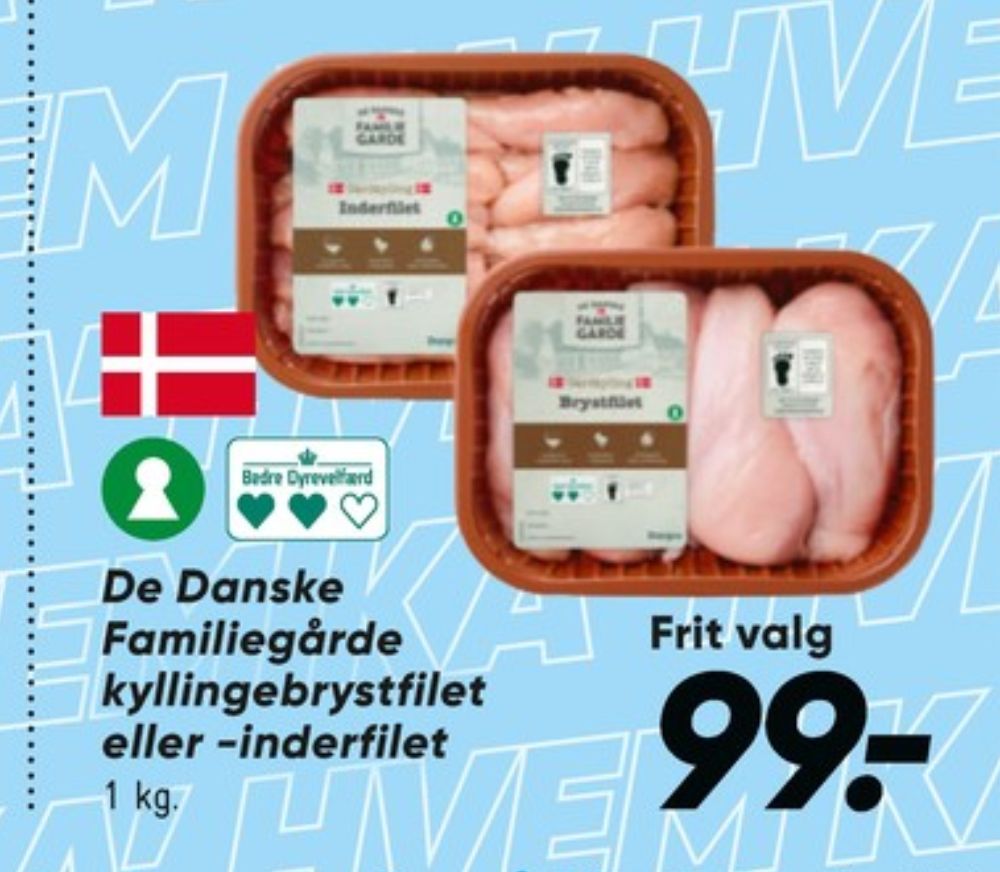 De Danske Familiegårde, Kyllingeinderfileter