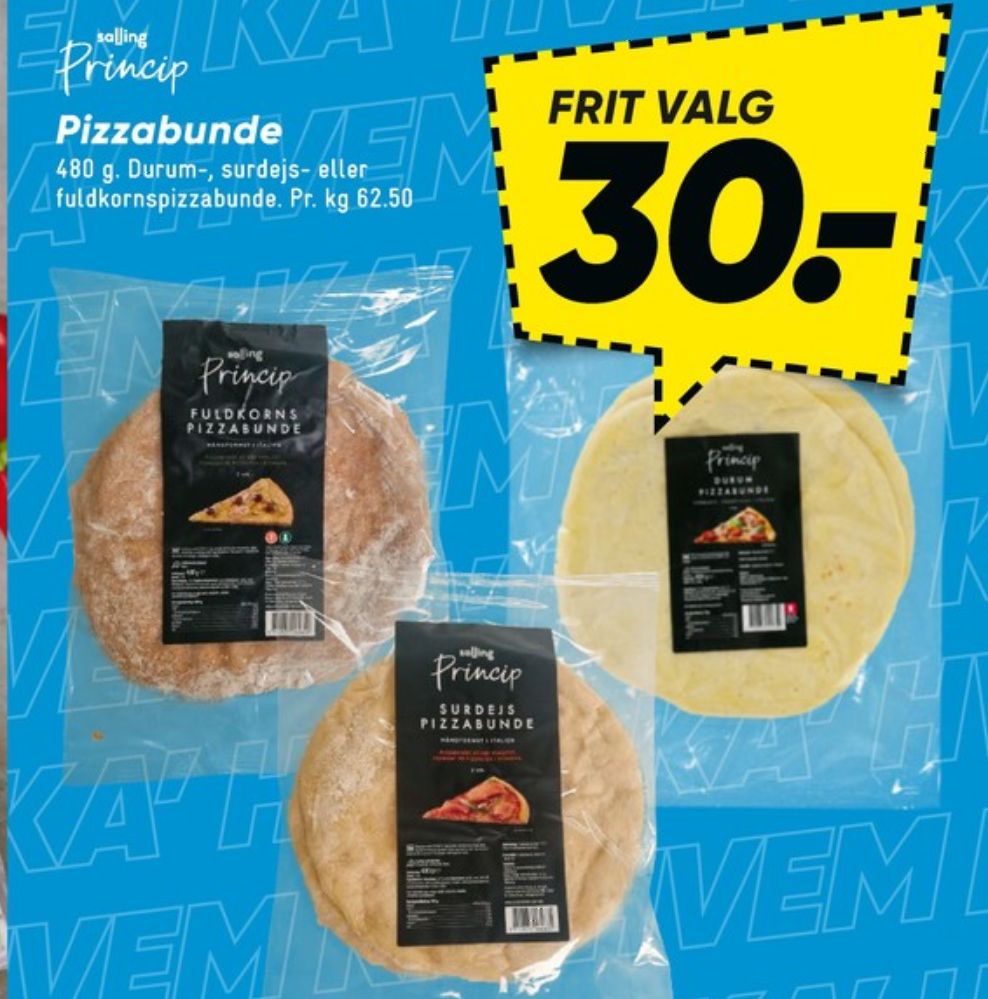 Salling Princip, Pizzabunde