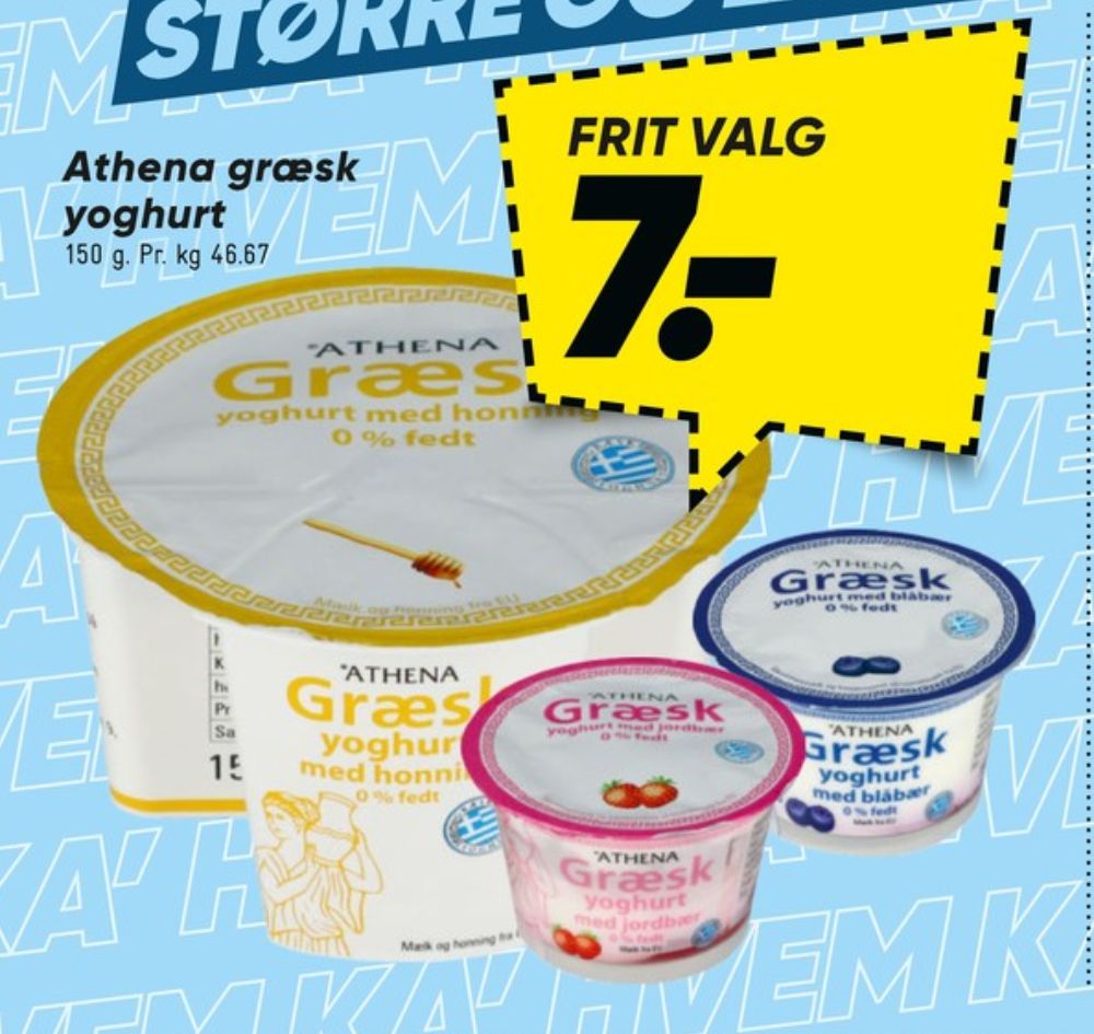 Athena, Græsk Yoghurt Blåbær