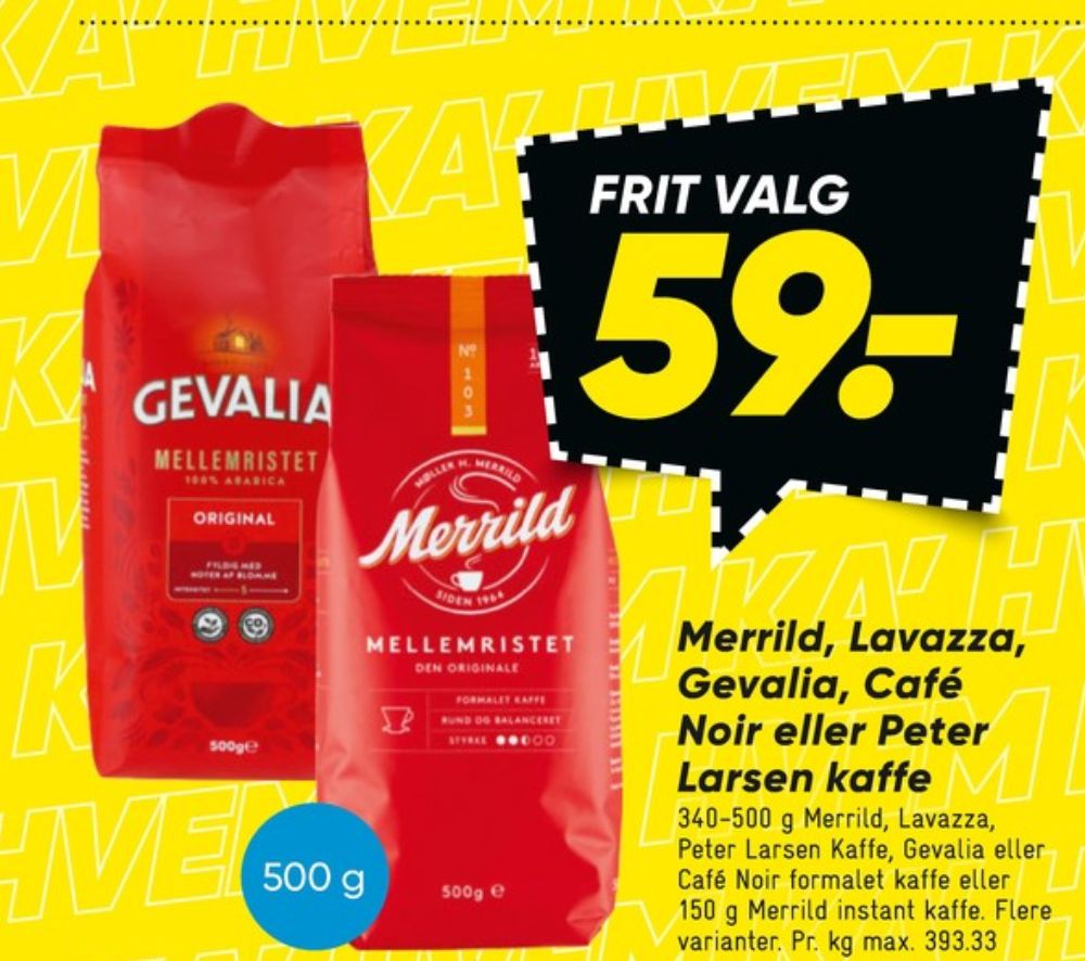 Gevalia Original, Kaffe Formalet