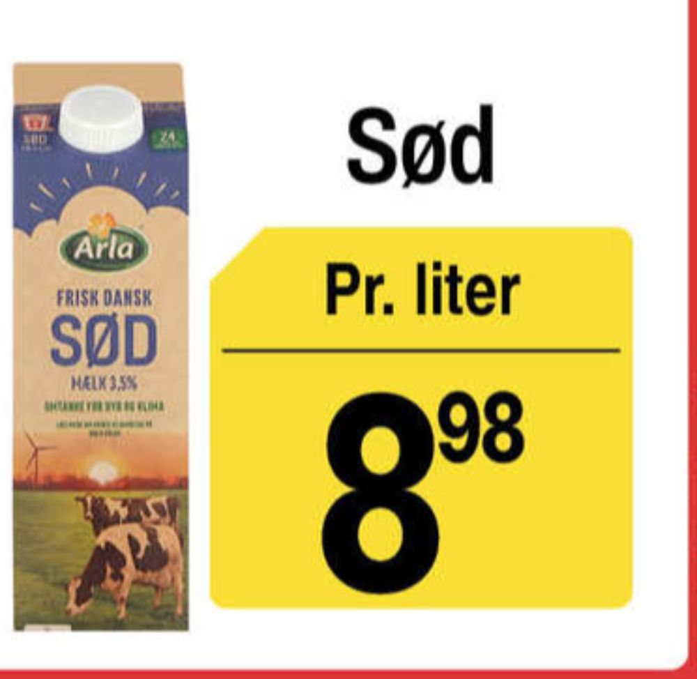 Arla, Sødmælk