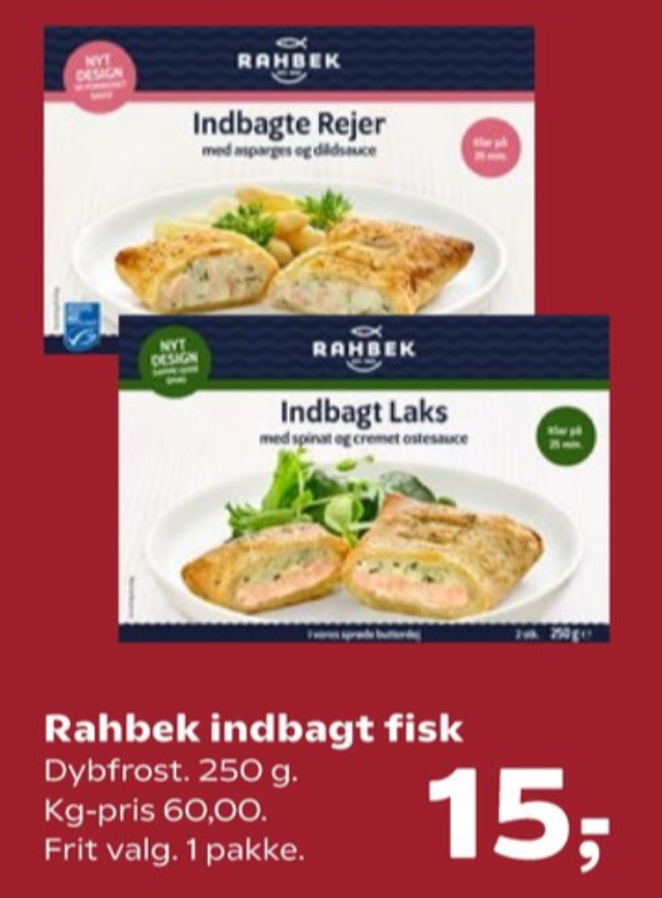 Rahbek, Indbagt Laks med Spinat og Ostesauce