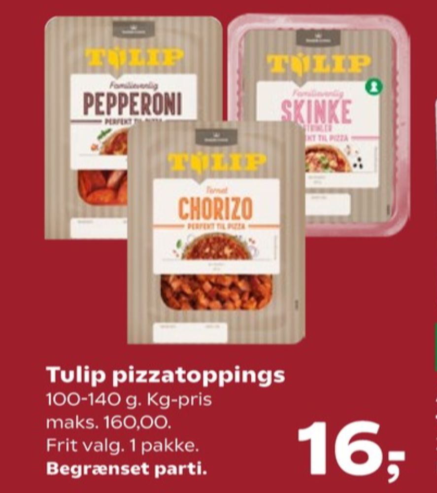 Tulip, Skinkestrimler