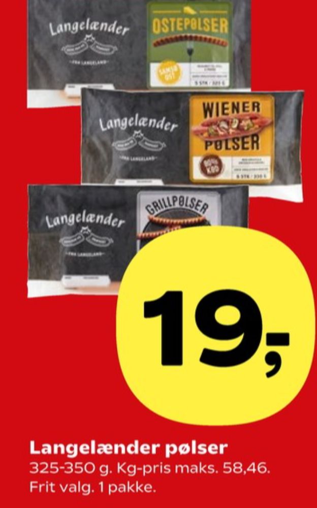 Langelænder, Grillpølser