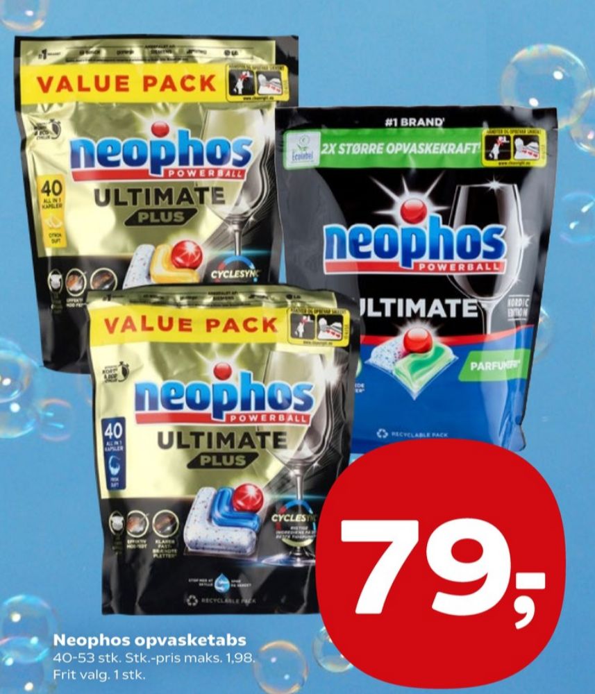 Neophos, Maskinopvask-tabs