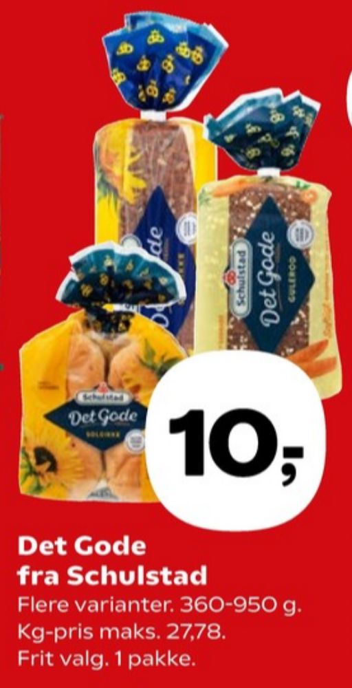 Schulstad Det Gode, Solsikkerugbrød