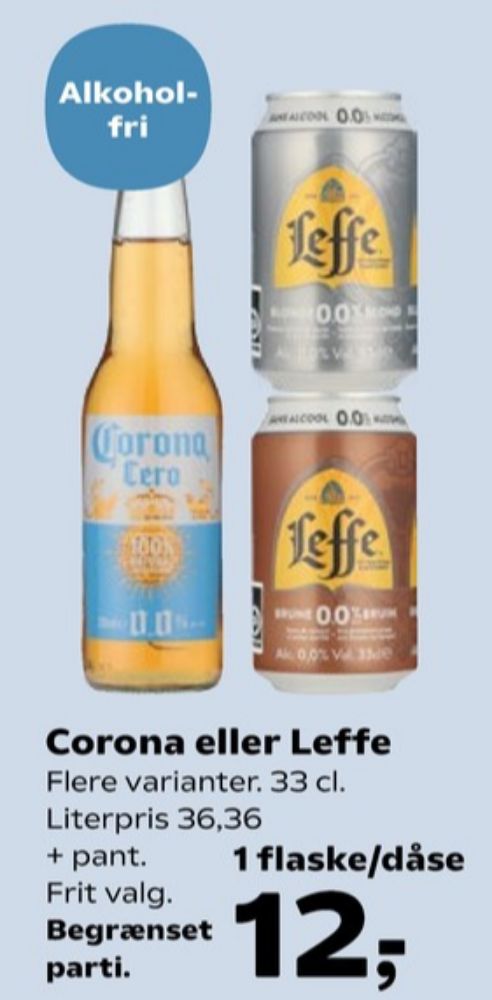 Leffe Brune 0,0%, Øl - Alkoholfri