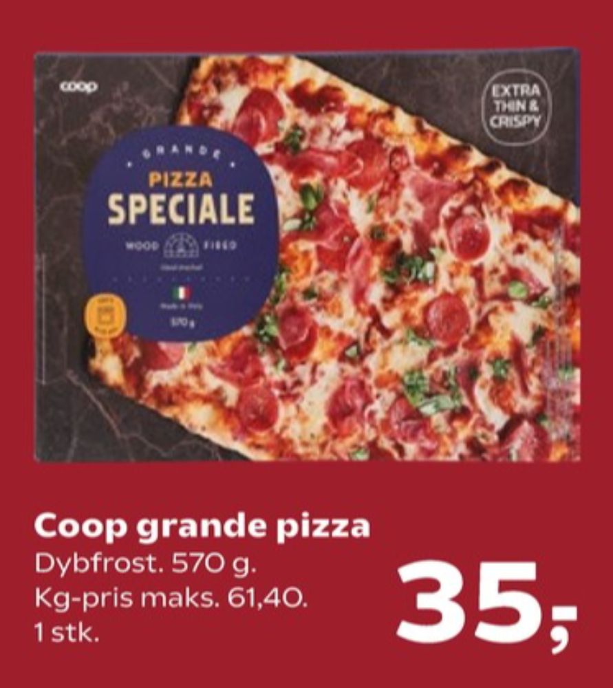 Coop, Pizza Grande Speciale