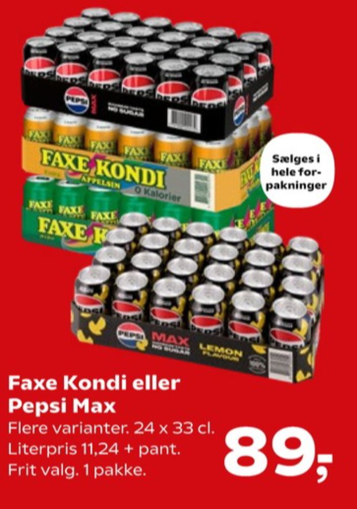 Pepsi Max Lemon, Cola 24 pk.