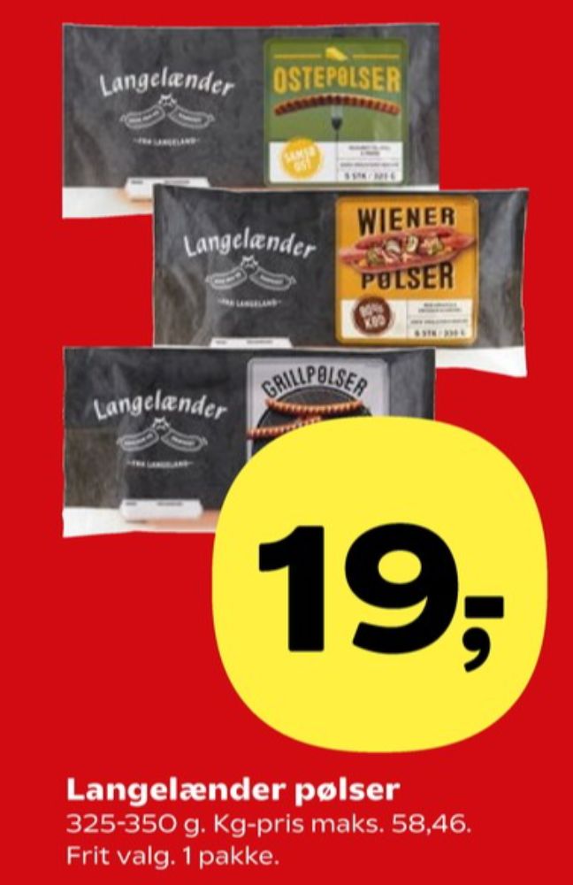 Langelænder, Grillpølser