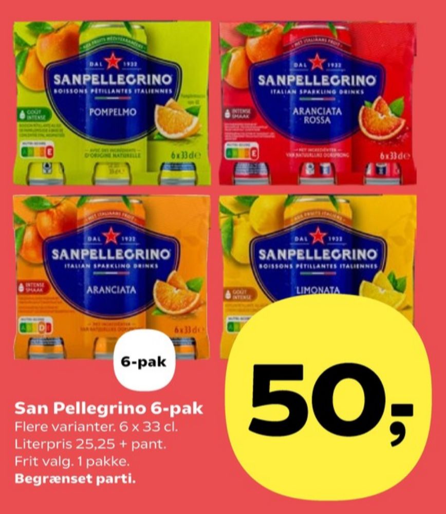 San Pellegrino Limonata, Sodavand 6 pk.