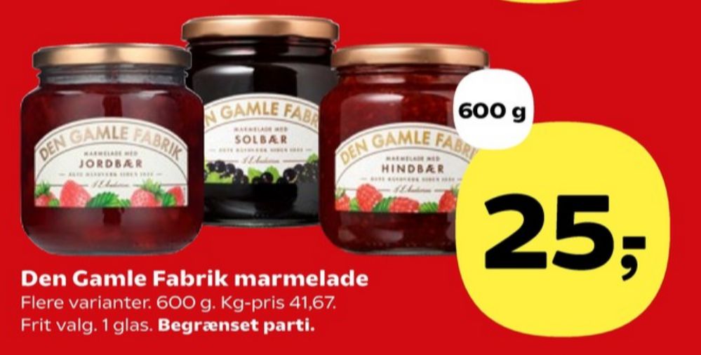 Den Gamle Fabrik, Solbærmarmelade