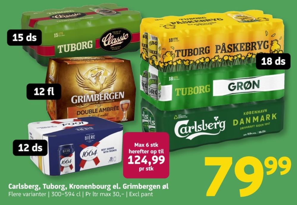 Tuborg Grøn, Øl 18 pk.