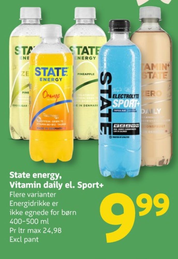 STATE Electrolyte Sport+, Energidrik