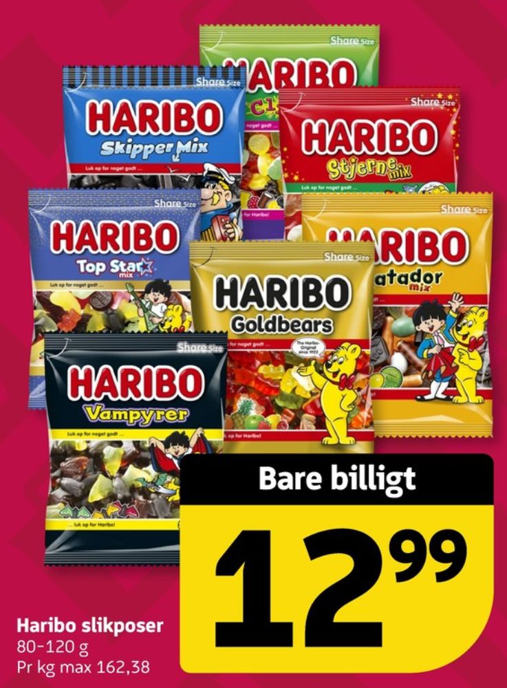 Haribo Stjernemix, Slikposer
