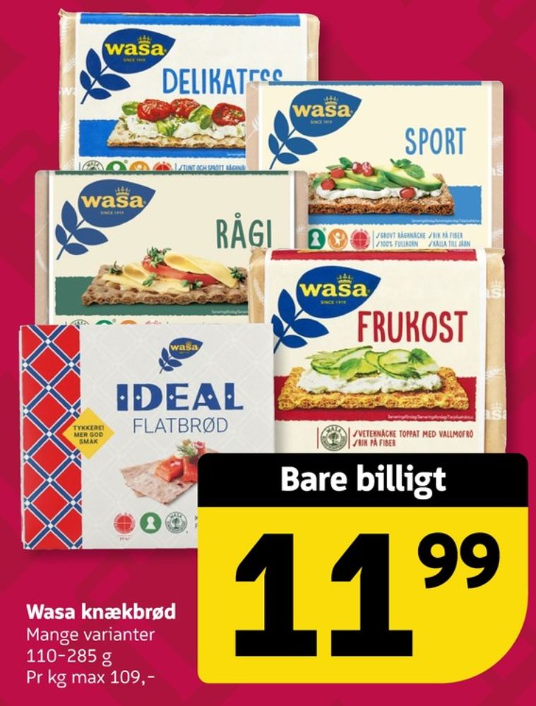 Wasa, Delikatesse Sesam knækbrød