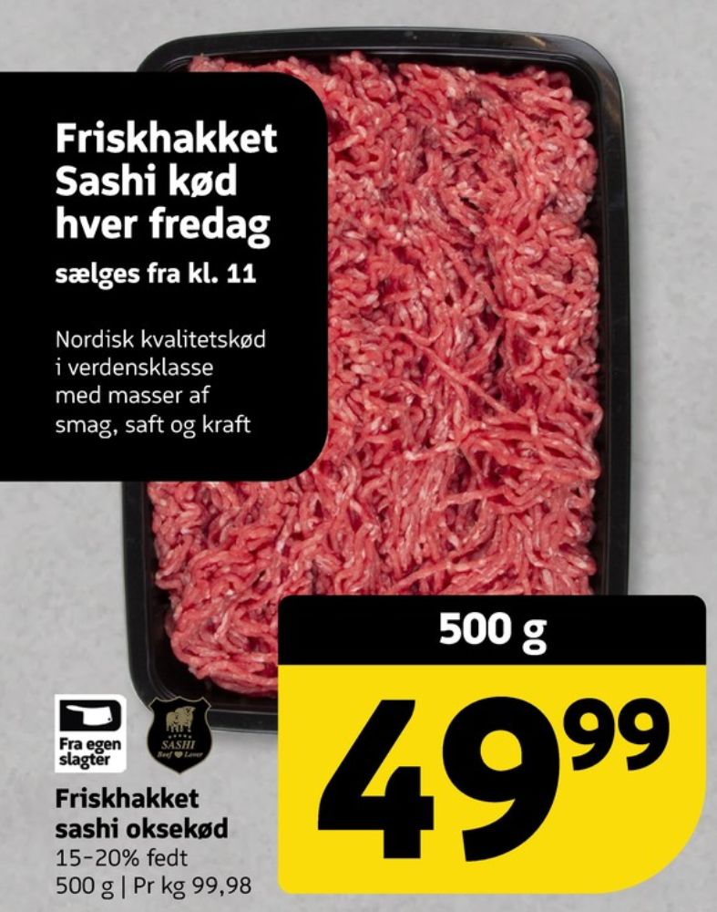 Hakket oksekød 15-20%