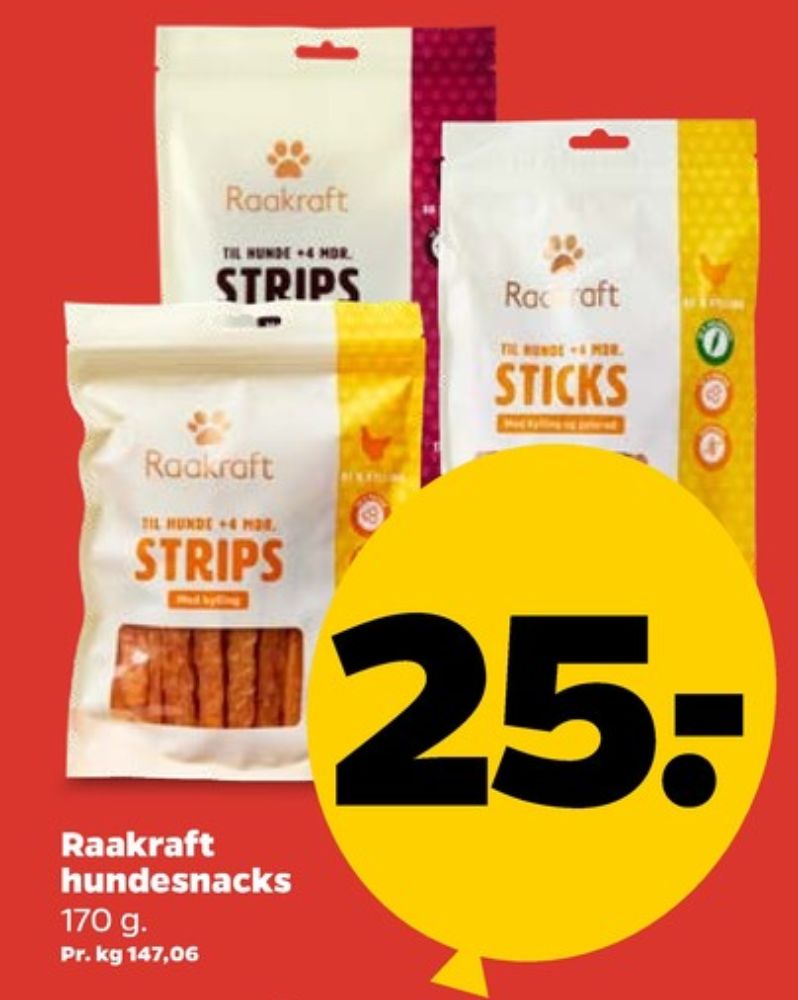 Raakraft, Hundesnacks