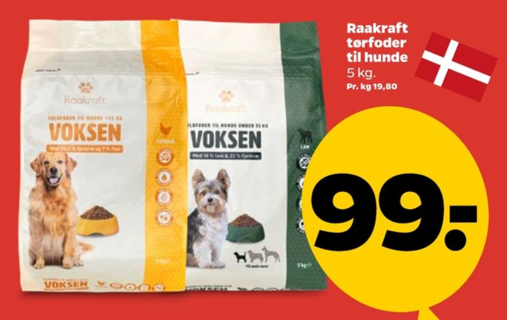Raakraft, Hundefoder