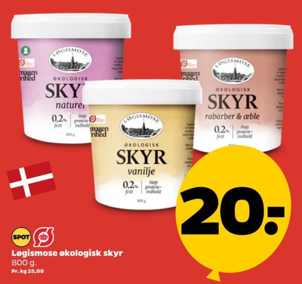 Løgismose, Rabeber & Æble Skyr 
