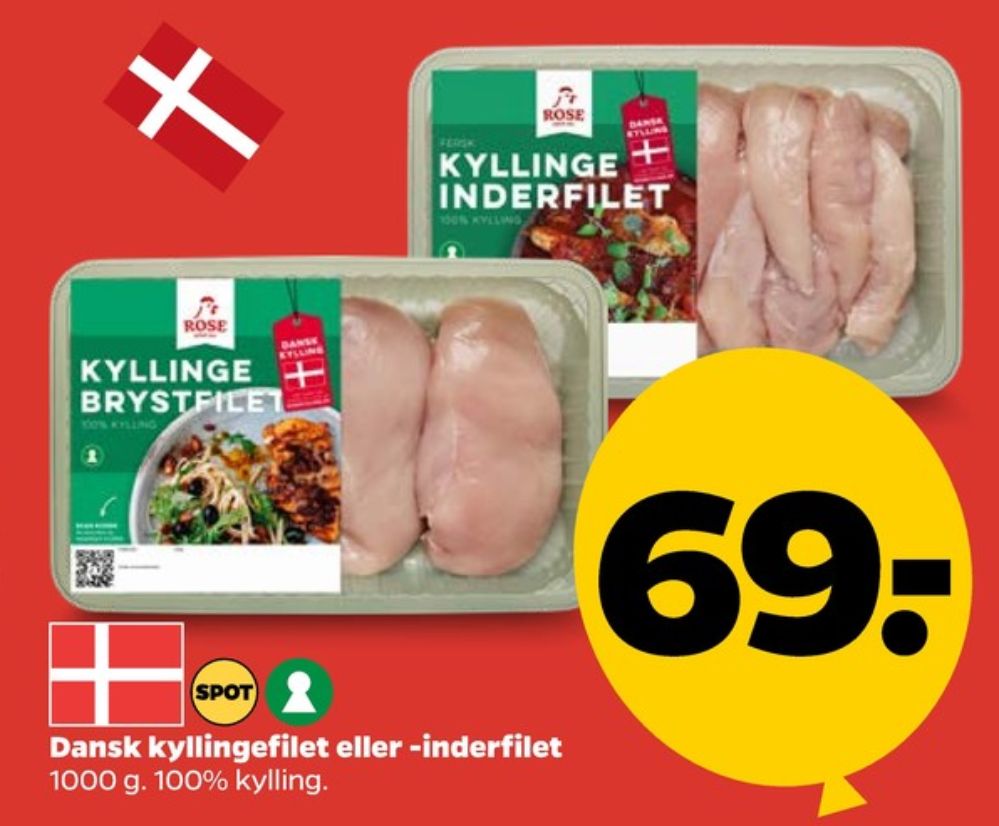 Rose, Kyllingebrystfilet