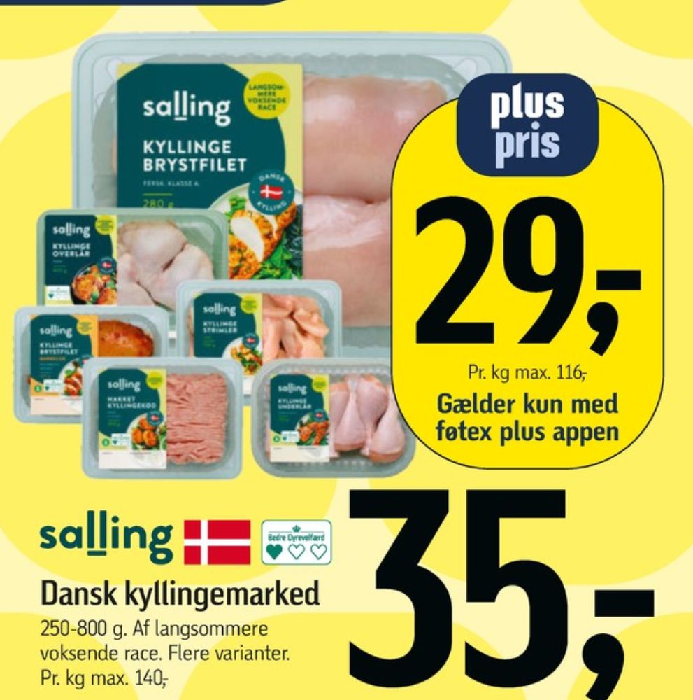 Salling, Hakket kylling