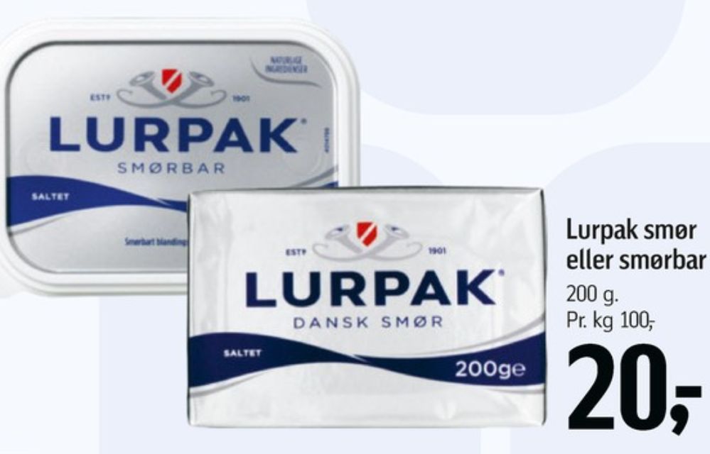 Lurpak, Smør