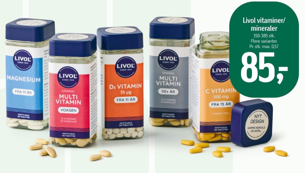 Livol Multi, Vitaminer