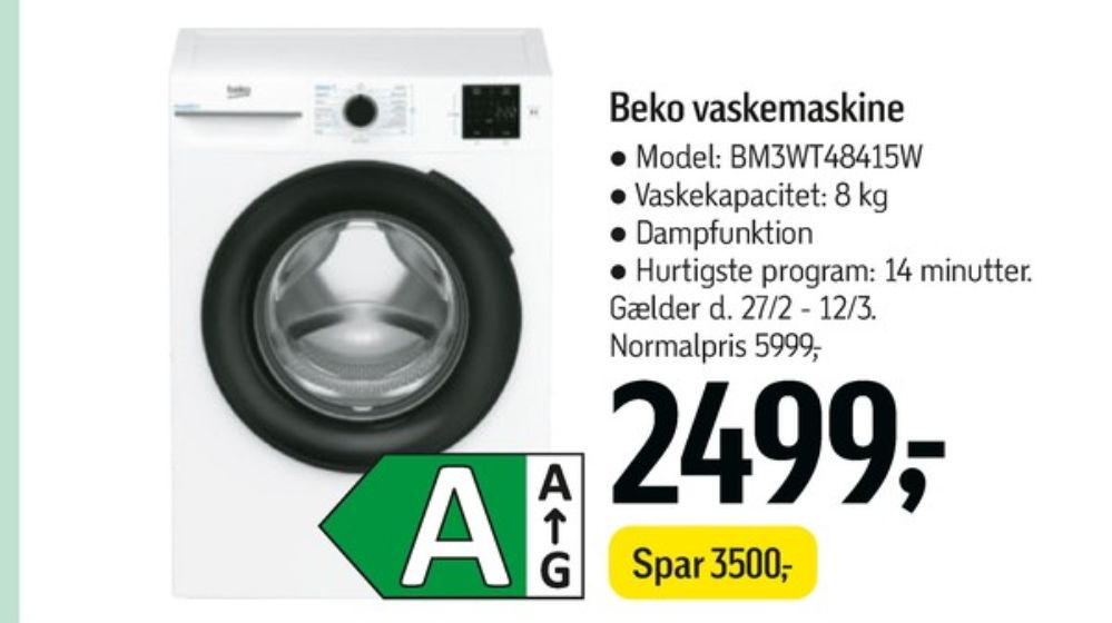 Beko, Vaskemaskine