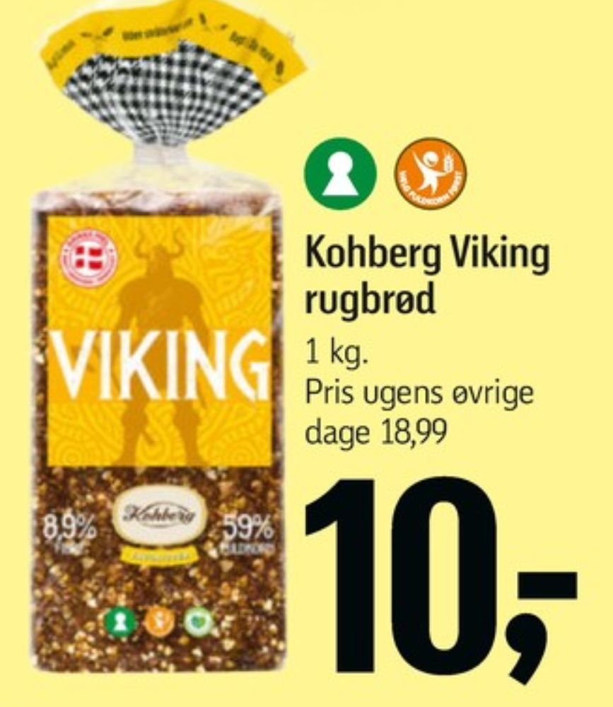 Kohberg Viking, Rugbrødsskiver
