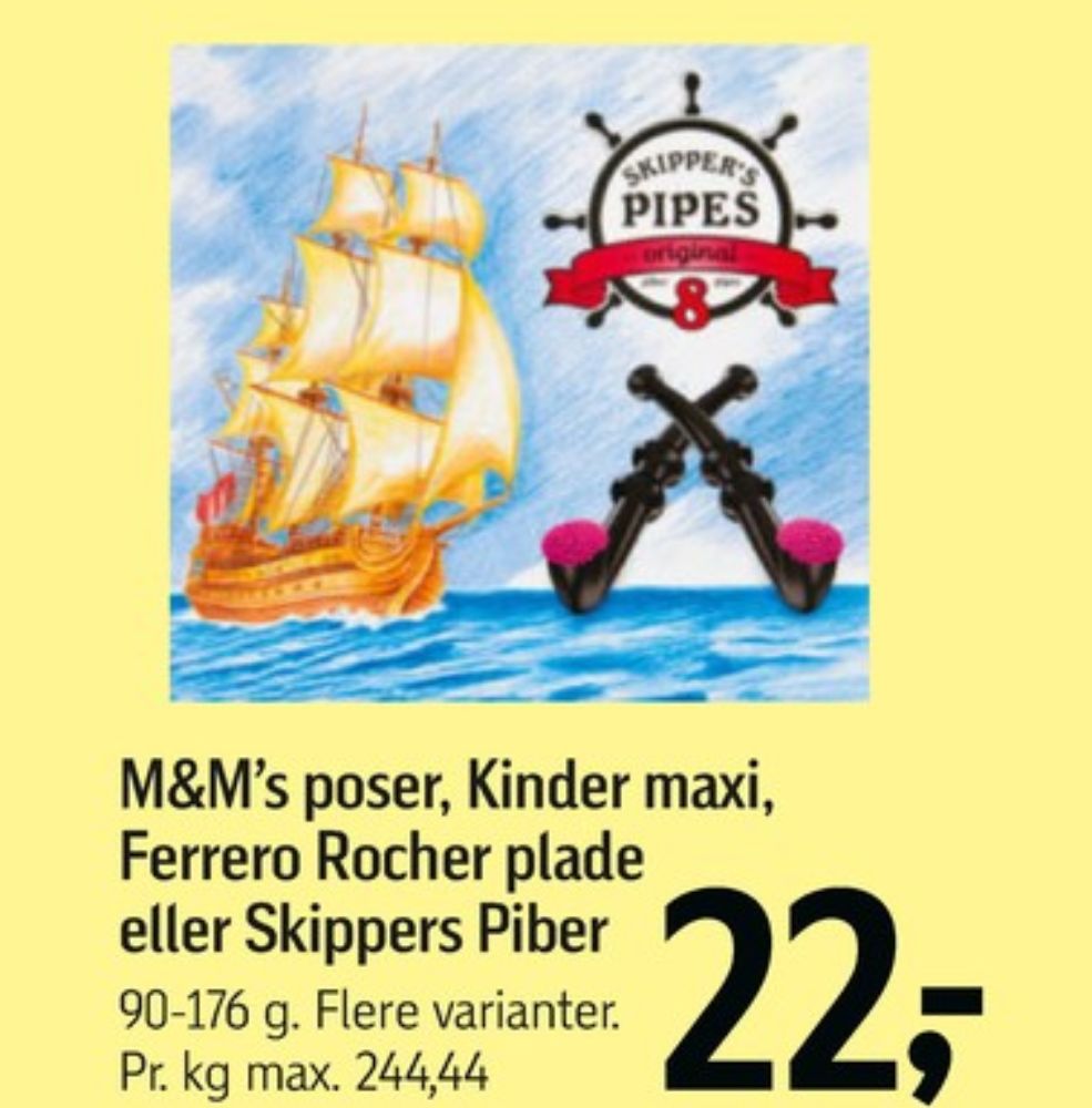 M&Ms, Chokoladepastiller Peanut