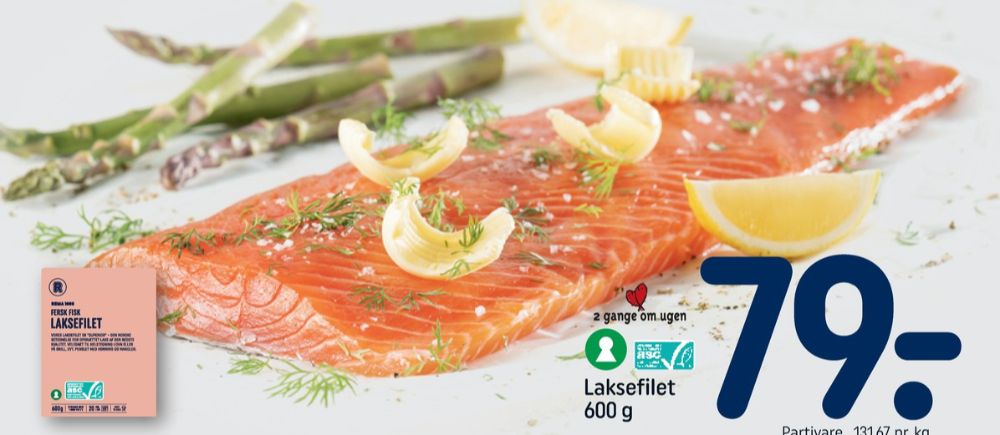 Rema 1000, Laksefilet