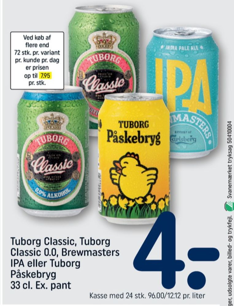 Tuborg Classic 0,0, Øl - Alkoholfri