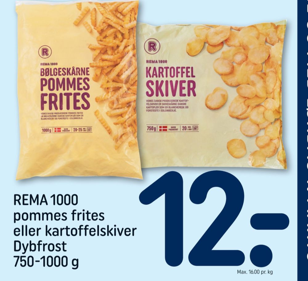 Rema 1000, Bølgeskårne Pommesfrites