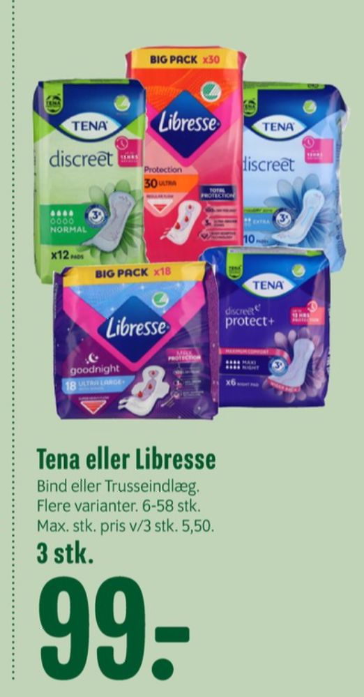 Libresse, Regular Black Trusseindlæg