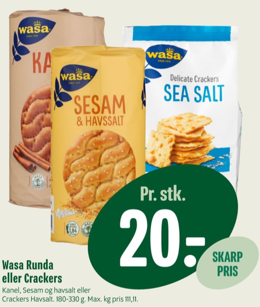 Wasa, Kanel knækbrød