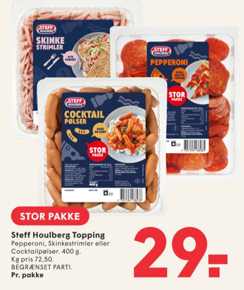 Steff Houlberg, Cocktailpølser