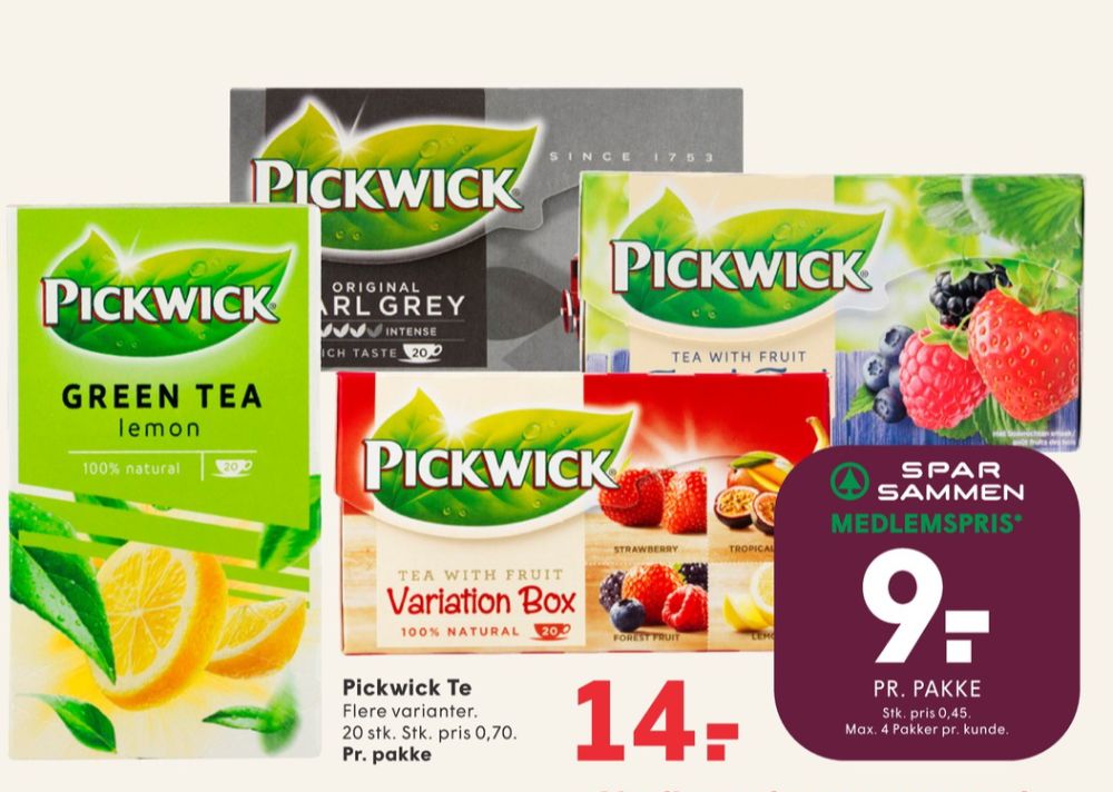 Pickwick, Green Tea Lemon Tebreve