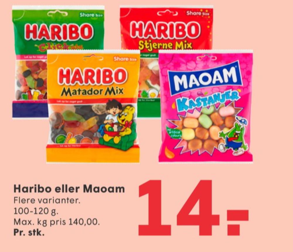 Haribo Matador Mix, Slikposer
