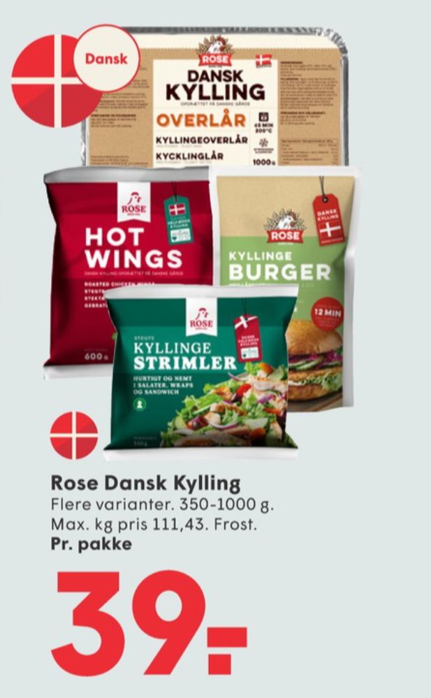 Rose, Kyllingeoverlår