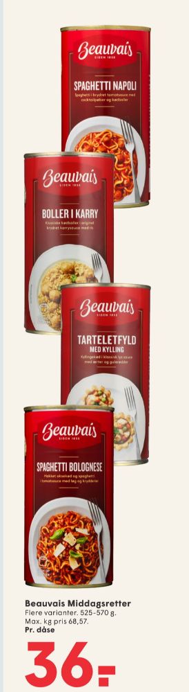 Beauvais, Boller i Karry