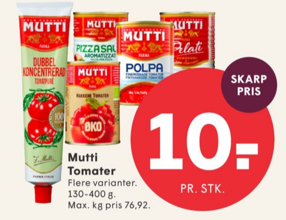 Mutti, Pizzasauce Aromatica