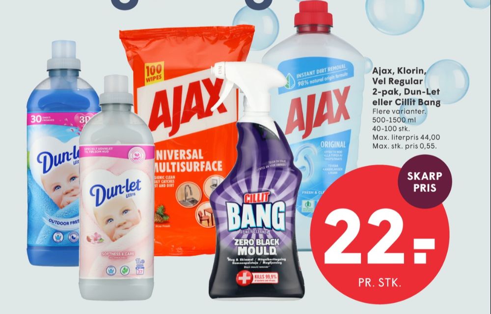 Ajax, Rengøringsservietter