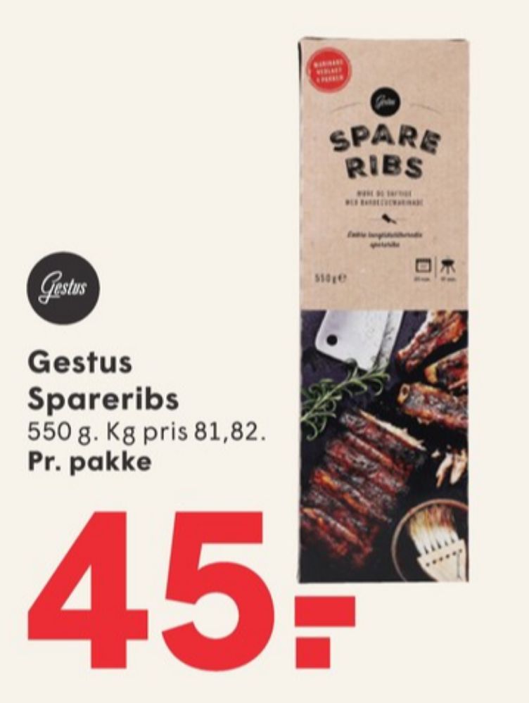 Gestus, Spareribs