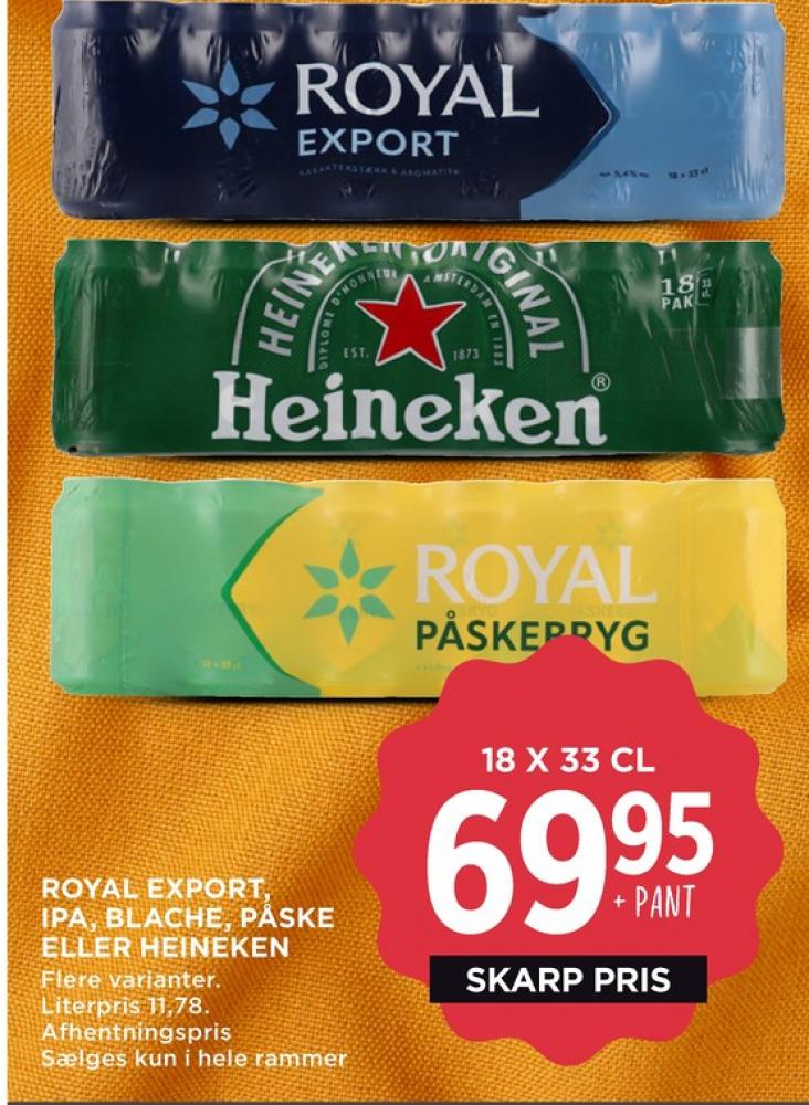 Heineken, Øl 18 pk.