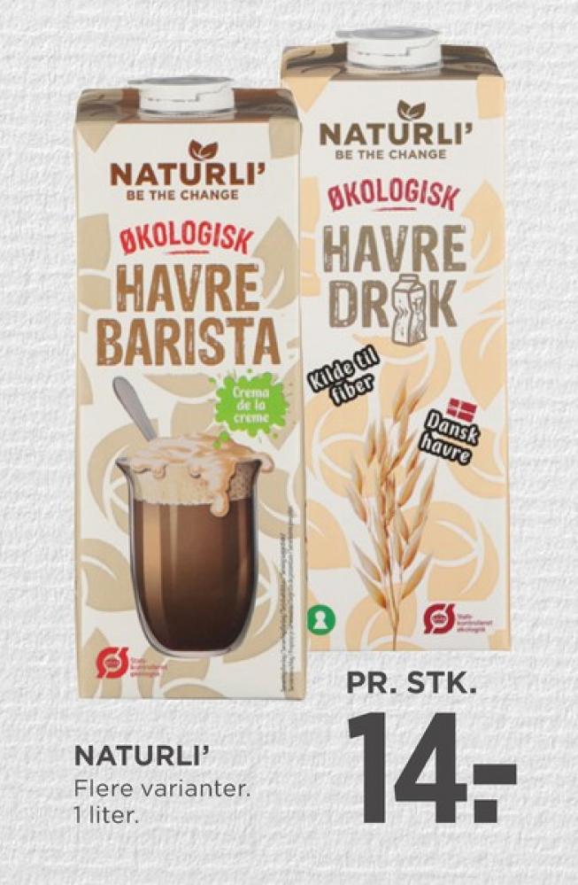 Naturli' Havre Barista, Havredrik