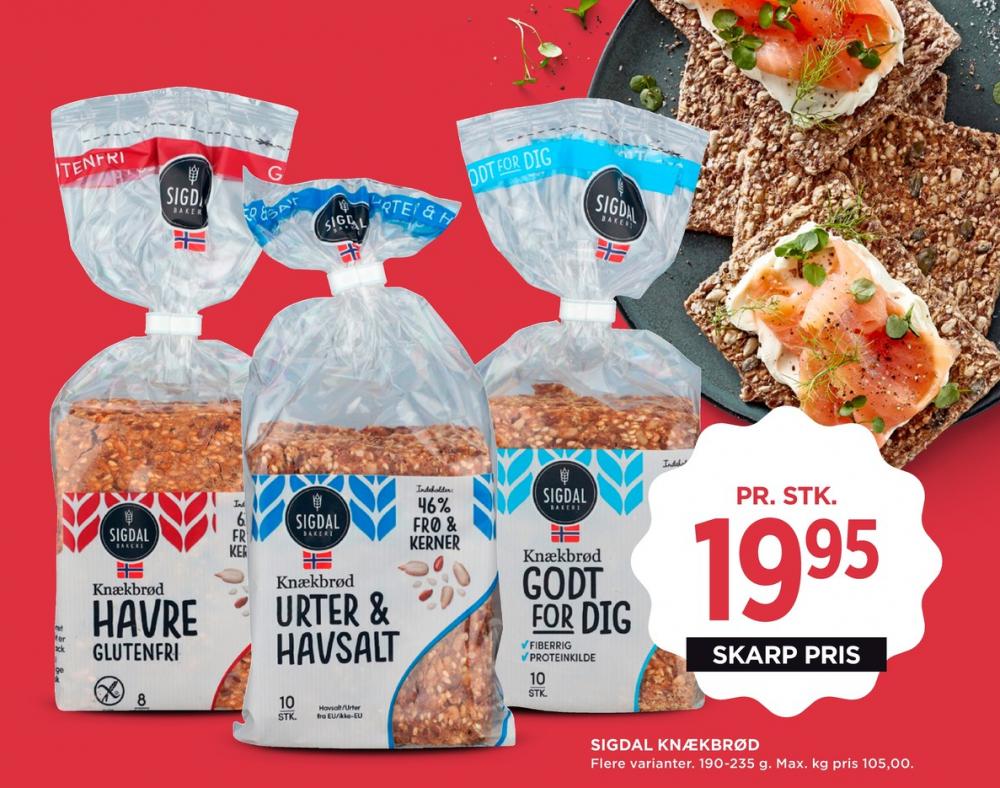 Sigdal, Urter & Havsalt knækbrød